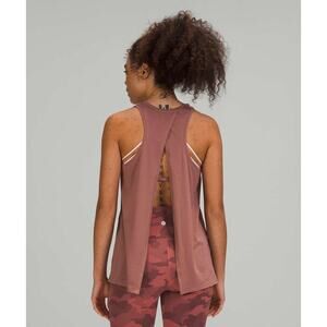 LULULEMON All Tied Up Tank Top Spiced Chai Size 6 Athletic Workout Mauve